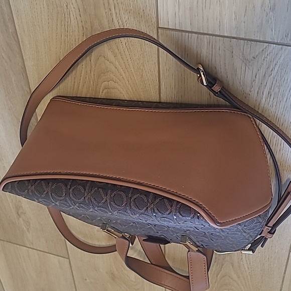 Calvin Klein Black and Brown Satchel - Picture 5 of 12